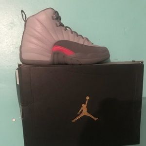 Pink and grey Jordan12s